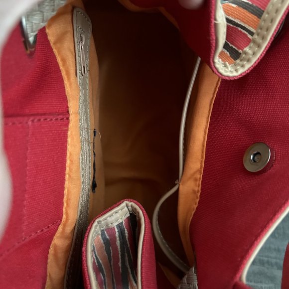 Red Purse Naturalizer Y2K Summer Purse /Boho Handbag / Beach Bag/ Red , … - Picture 10 of 13